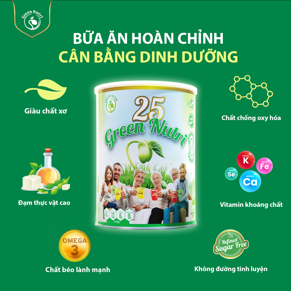 Sữa hạt 25 Green Nutri 